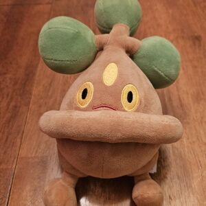 Pokemon Bonsly Plush Stuffed Toy 9" Nintendo 2024 Official Game Freak Tree Doll